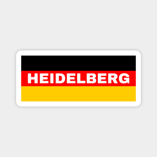 Heidelberg City in German Flag Magnet