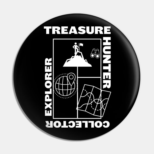 Treasure Hunter Explorer Pin by OakIslandMystery