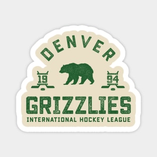 Denver Grizzlies Magnet