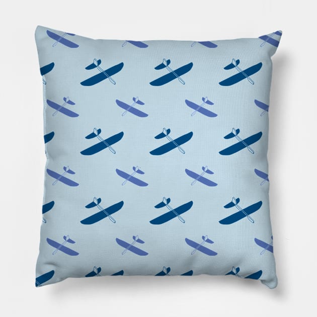 Vintage Paper Plane Pillow by TheAlbinoSnowman