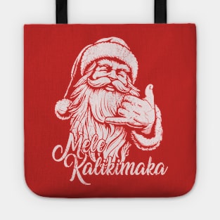 Mele Kalikimaka Hawaiian Christmas Retro Style Tote