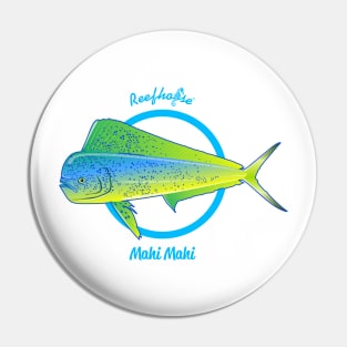 Reefhorse Mahi Mahi Blue Ring Pin