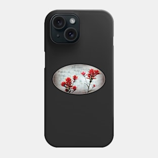 paintbrush wildflowers, Johnston's Ridge 3, oval Phone Case