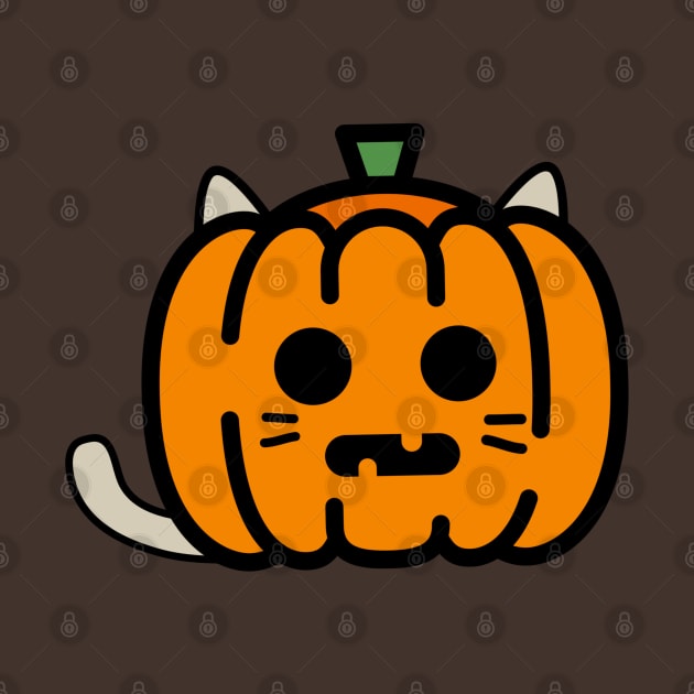 Pumpkin Cat Spooky by GlanceCat