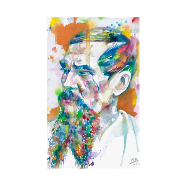 RICHARD FRANCIS BURTON watercolor portrait by lautir