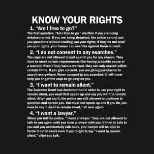 Know Your Rights T-Shirt