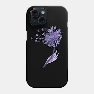 Purple Dandelion Flower Costume - Plant Watercolor Phone Case