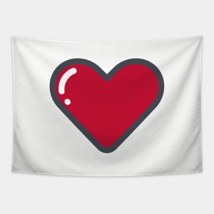 Heart simple design Tapestry