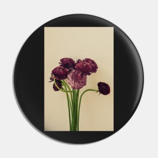 Purple Ranunculus Flowers Pin