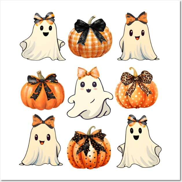 Spooky Checkered Print Bow Spooky Checkered Print Bow