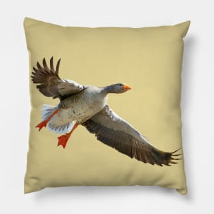 Goose coming into land Pillow