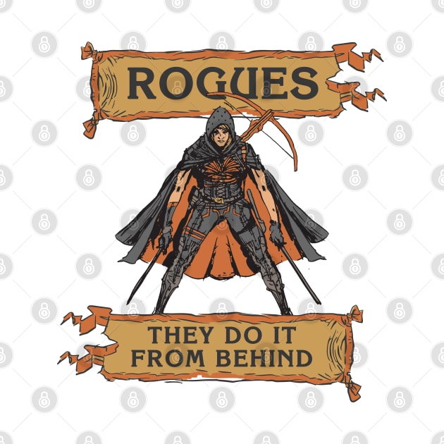Tabletop RPG Rogue - They Do It From Behind by M n' Emz Studio