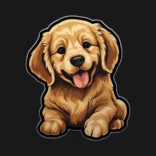 Cute Golden Retriever Dogs - Funny Golden Retriever Dog T-Shirt