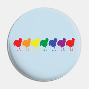 Turkey Pride Thanksgiving Rainbow Pin