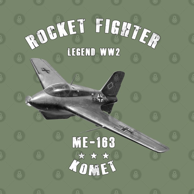 Messerschmitt Me 163 Komet Military Rocket Fighter Plane WW2 by Jose Luiz Filho