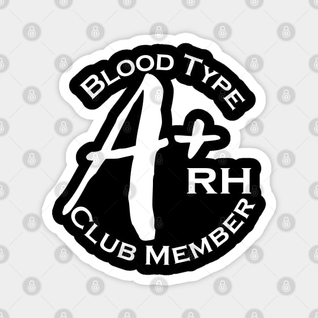 Blood type A plus club member - Dark Magnet by Czajnikolandia