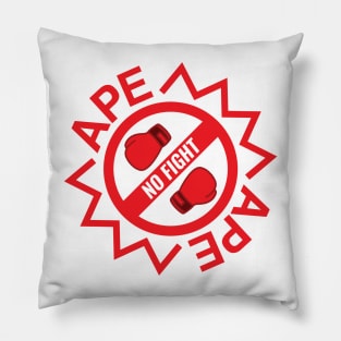 Ape No Fight Ape Boxing Gloves Red Pillow