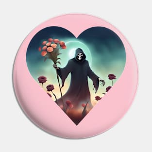 Flowers For You, Love Grim Reaper Pin