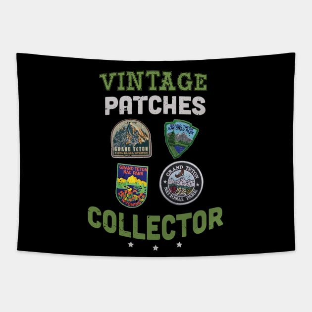 vintage patches collector / patches lover gift idea / patch collector present Tapestry by Anodyle