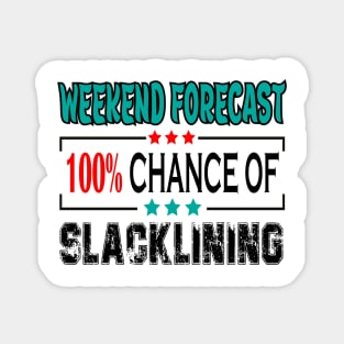 Slacklining, Weekend forecast 100% chance of Slacklining Magnet