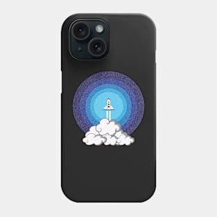 Rocket ship take off Phone Case