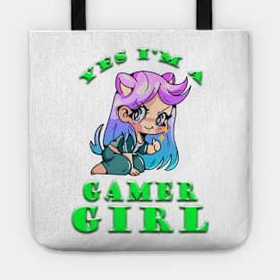 Yes Im A Gamer Girl Sly Lime Tote