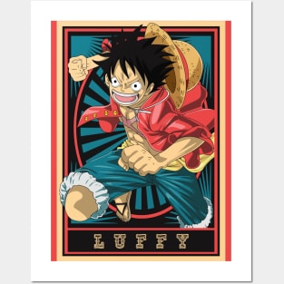 Luffy One Piece Posters and Art Prints for Sale
