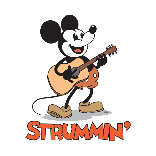 Smiling & Strummin' Mickey by jaytee