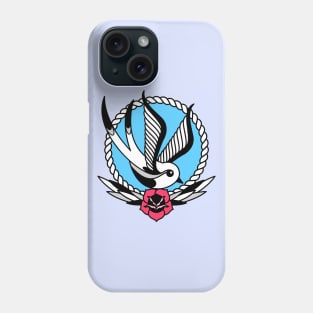 Swallow And Rose Phone Case