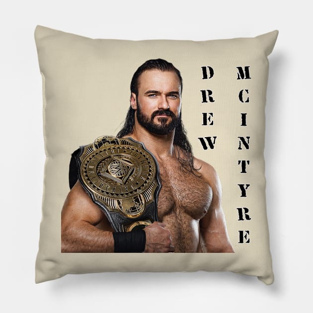 Drew Mcintyre Pillow by Stars A Born