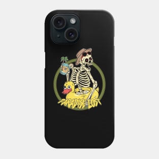 enjoying skull Phone Case