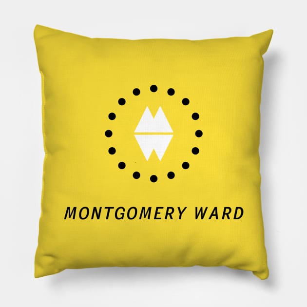 Montgomery Ward 1960s Charge Card Pillow by Turboglyde