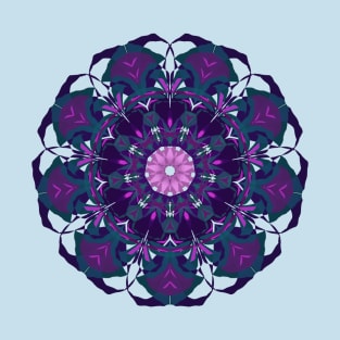 Purple & Turquoise Mandala T-Shirt