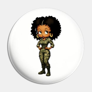 Betty Boop Military Uniform Pin