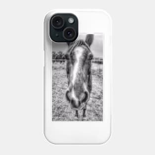 Why The Long Face?  - Black And White Phone Case