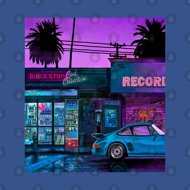 Neon 911 vintage by stripedbeetlee