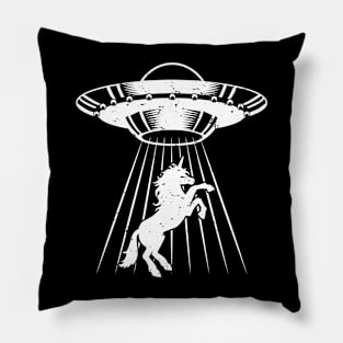 Unicorn Alien UFO Abductions Pillow