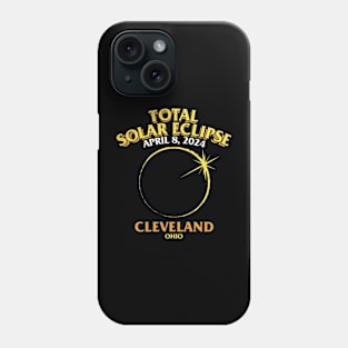 Total Solar Eclipse 2024 - Cleveland, Ohio Phone Case