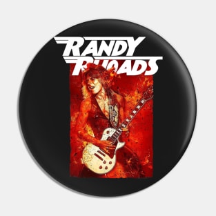 Randy Rhoads on fire Pin