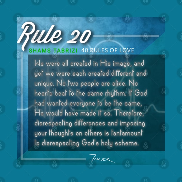 40 RULES OF LOVE - 20 by Fitra Design