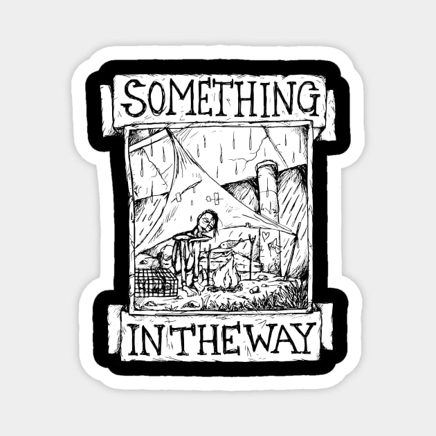 Something in the way - Nirvana - Illustrated Lyrics Magnet by bangart