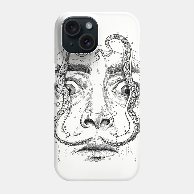 octopus Dali Phone Case by NikKor