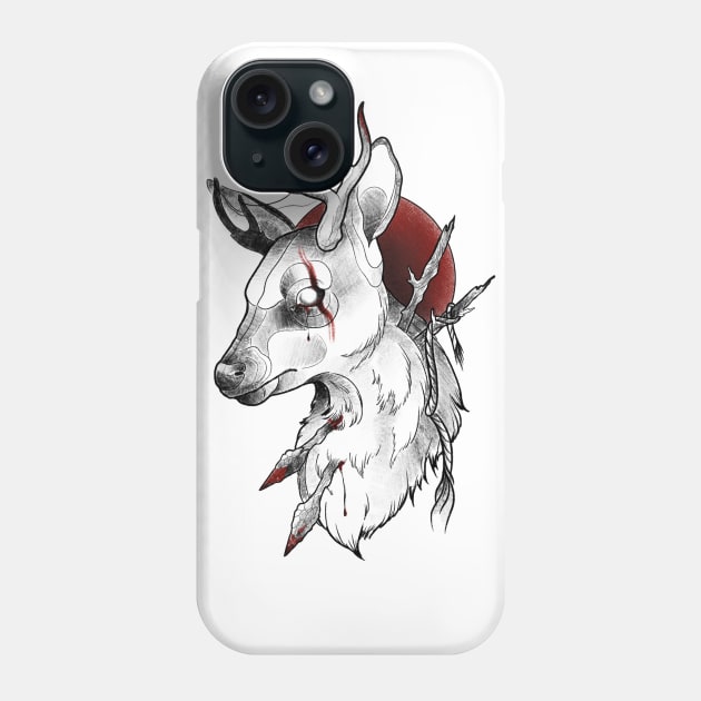 Dead deer Phone Case by OktInk