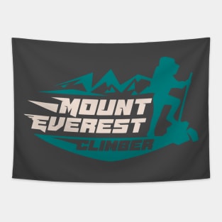 Mount Everest Climber Tapestry