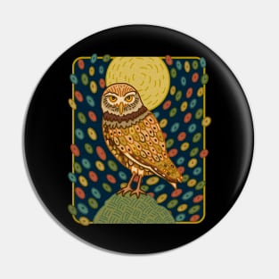 MID CENTURY GOTHIC Burrowing Owl Pin
