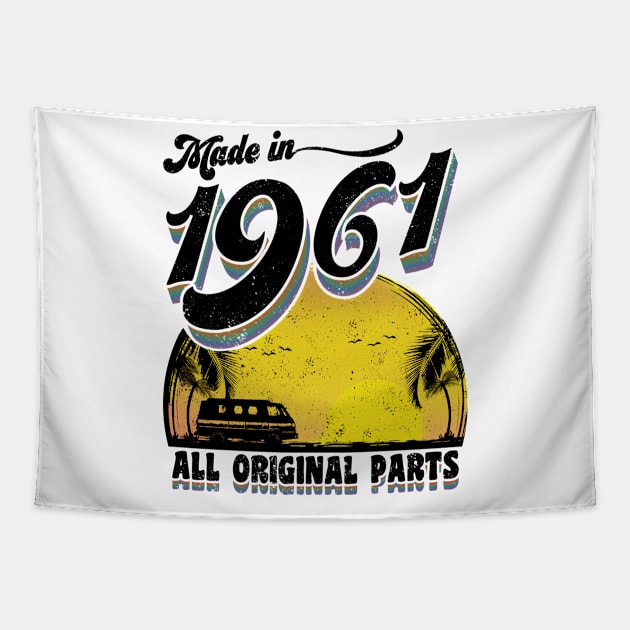 Made in 1961 All Original Parts Tapestry by KsuAnn