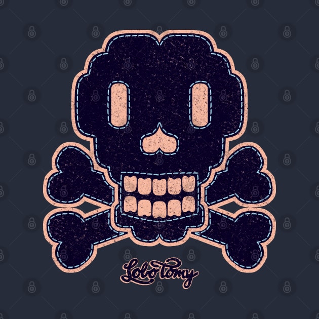 SKULL PATCH by Lobo Tomy (navy edition) by boozecruisecrew