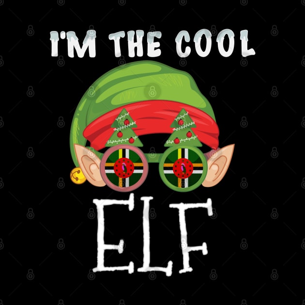 Christmas  I'm The Cool Dominican Elf - Gift for Dominican From Dominica by Country Flags