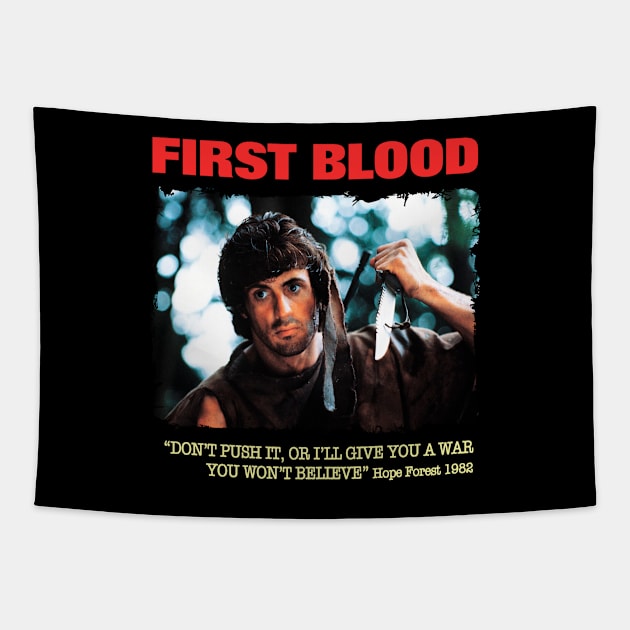 John Rambo First Blood Tapestry by parashop