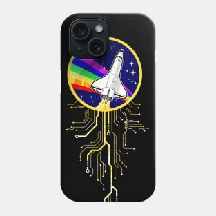 NASA Rainbow Space Flight Circuits Badge Phone Case